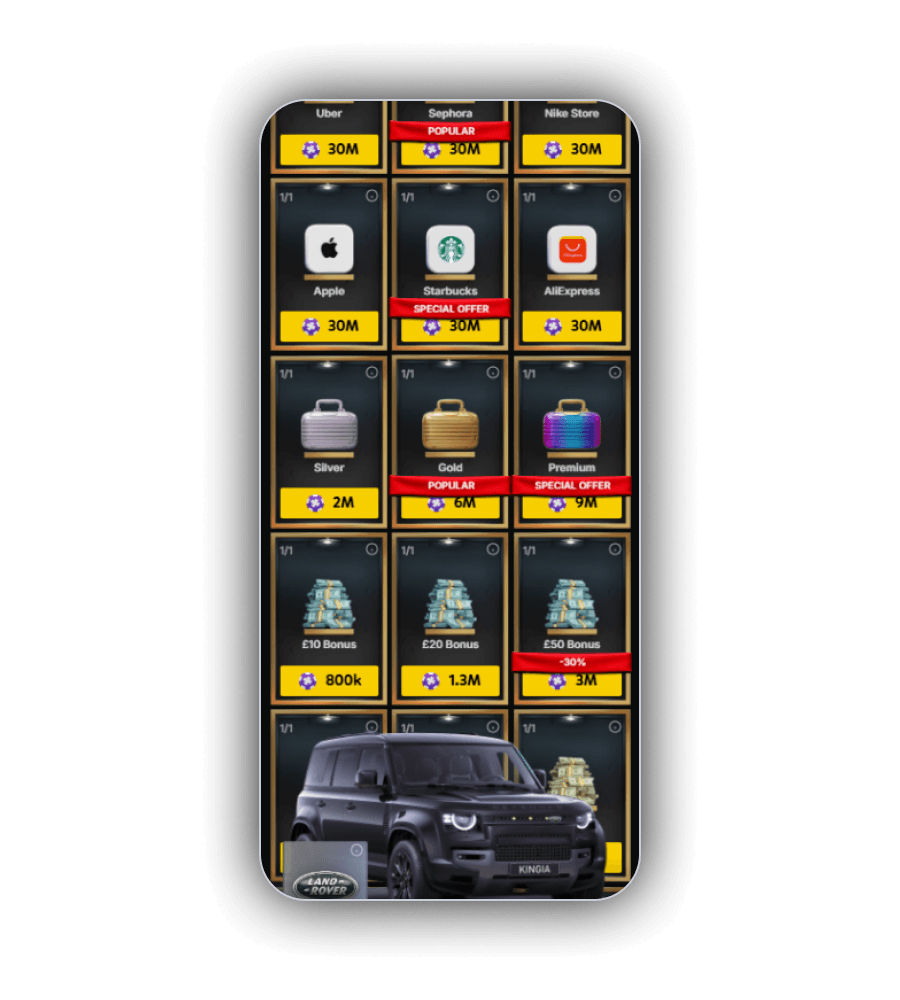 Kignia Casino Bonus Shop UK